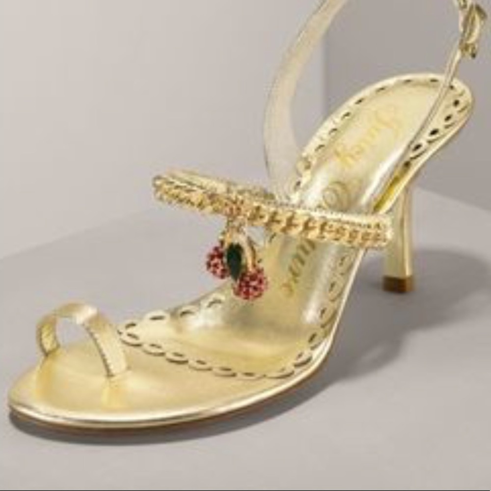 🍒Vintage Juicy Couture Gold Heels🍒